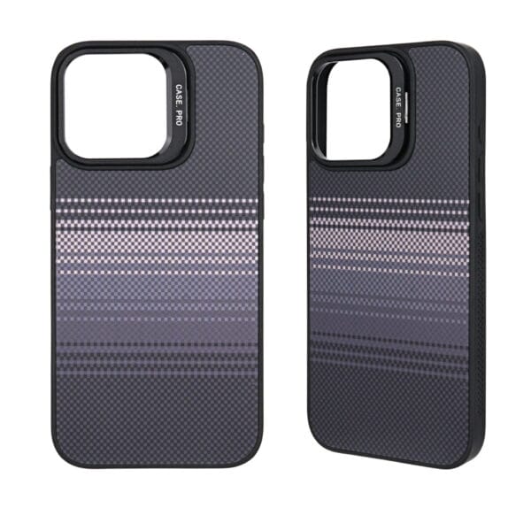 Funda magnética 2 en 1 de TPU y PC con soporte para lente