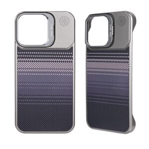 Funda magnética para teléfono con inyección de aceite 2 en 1 para PC con soporte para lente
