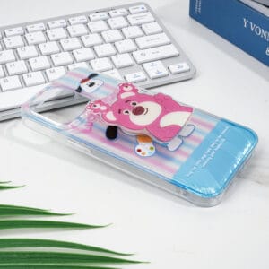 Funda para teléfono IMD de doble cara pintada de colores TPU+PET con pop socket