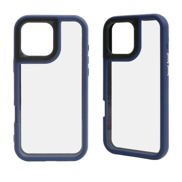 Precio al por mayor Funda para teléfono ecológica 3 en 1 con marco de lente negro