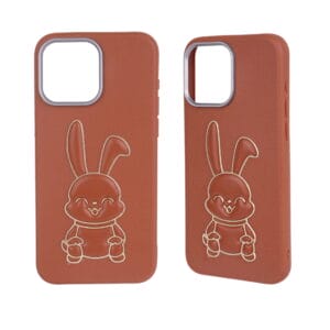 TPU phone case with leather texture and solid color