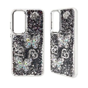 Funda para teléfono con diseño de mariposa y diamantes a precio de mayorista
