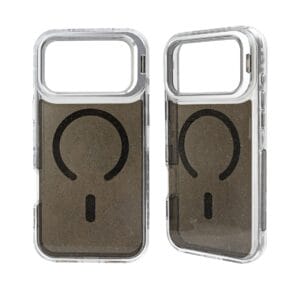 Funda para teléfono magnética extraíble 3 en 1 con tinte semitransparente y soporte para cámara.